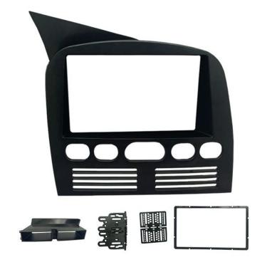 Imagem de Moldura 2 Din Fiat Palio, Siena, Strada, Weekend G1 - 1996 à 2003 - Preto - Fiamon