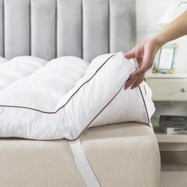 Imagem de Topper de colchão WhatsBedding Memory Foam 7,6 cm King Size