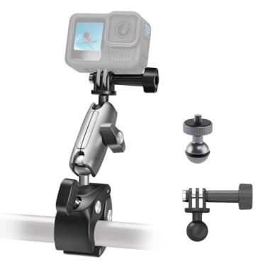 Imagem de AFAITH Suporte de bicicleta de liga de alumínio para GoPro, suporte de garra de rotação de 360 graus com parafuso ajustável para GoPro 11/10/9/8/7 e telefone