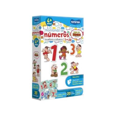 Imagem de Quebra-cabeça 20 Peças Turma da Mônica - Montando os Números Toyster