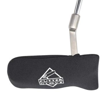 Imagem de Luvas de ferro à prova de intempéries neoprene capa para putter (preto)