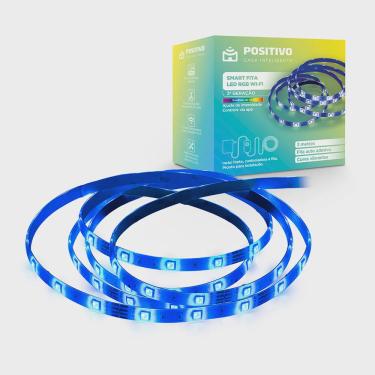 Imagem de Smart Fita LED rgb Wi-Fi 2Gen. 14W, Positivo Casa Inteligente