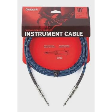 Imagem de Cabo Instrumento Planet Waves Pwbg10BU 3,05m Azul Trançado