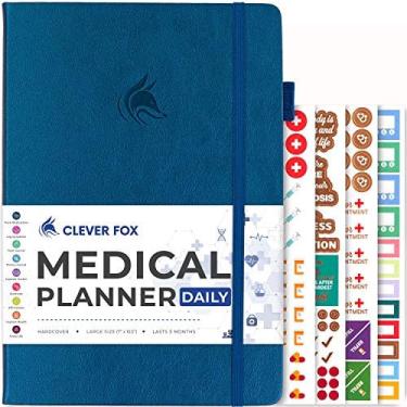 Imagem de Clever Fox Medical Planner Daily – Medical Notebook, Health Diary, Wellness Journal & Logbook to Track Health – Self-Care Medical Journal – 3 Meses, S