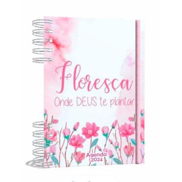 Imagem de Agenda Gospel Cristã 2024  - floresça - A5 2024 - Um Versículo em Todo
