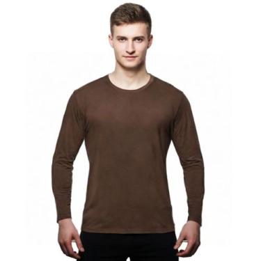 Imagem de Camisa Uv 50 Manga Longa Slim Térmica Segunda Pele - Genérico, Marrom,