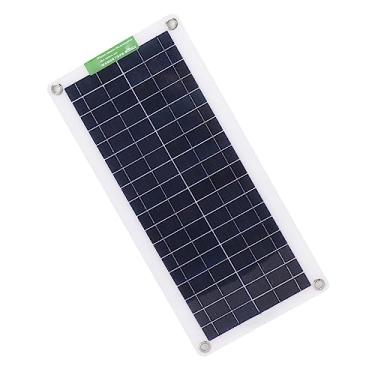 Imagem de Carregador de Bateria do Painel Solar de 30W, Kit de Carregamento por Portátil do Painel Solar Monocristalino Com Plugue e Clipe de Isqueiro para Carro, RV, Barco Marinho, Fácil de Usar, Estável