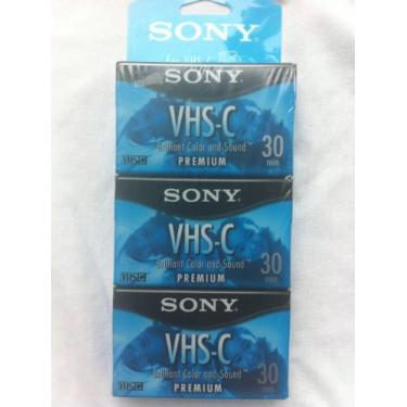 Imagem de Sony Vhs-C Premium 30 Minutos, Pacote Com 3 Unidades