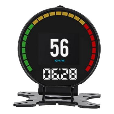 Imagem de Monitor Universal de Projetor HUD Head Up Display OBD2 HD Medidor Digital Instrumento Automático Com Plug and Play, Medidor de Carro Multifuncional, Função de Alarme para