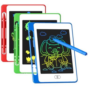 Imagem de OMXDG Tablet De Escrita Lcd Para Crianças, Pacote Com 3, 6,5 Polegadas, Mesa Digitalizadora Colorida Desenho, Blocos Desenho Eletrônicos Reutilizáveis E Apagáveis, Brinquedos Educativos Aprendizagem