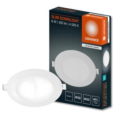 Imagem de Luminaria Embutir Redonda Downlight 12Cm 6W 400Lm Ledvance, 127/220V