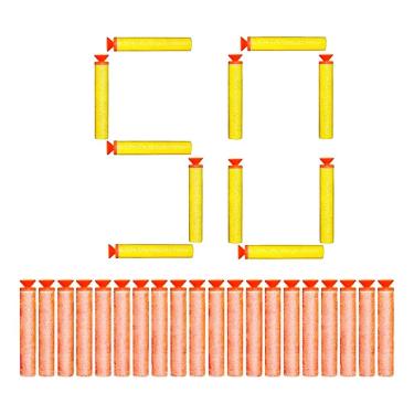 Imagem de Refil Dardos com Ventosa Kit 50 Balas Compatíveis com Lançadores Nerf
