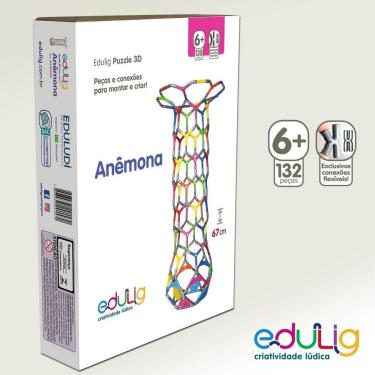 Imagem de Quebra-cabeça Puzzle 3d Anêmona - 138 Peças E Conexões