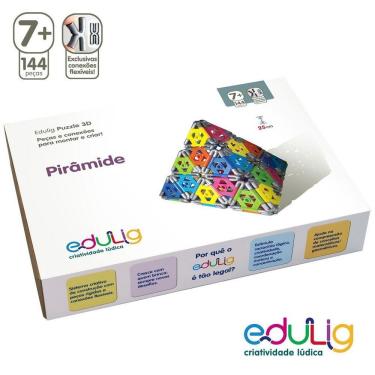 Imagem de Quebra-cabeça Puzzle 3d Pirâmide - 144 Peças E Conexões