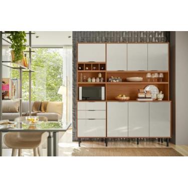 Imagem de Armário de Cozinha de 1,80 Completo kit com Balcão Viena Lukaliam, JEQ