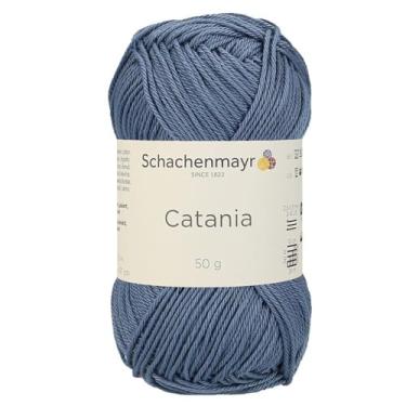 Imagem de 2 novelos/pacote Schachenmayr (SMC) Catania Originals Yarn, cada bola 50 g (125 m), 100% algodão mercerizado para fio de tricô e crochê, peso esportivo, 269 - cinza azul