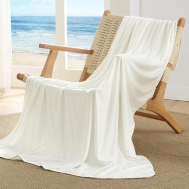 Imagem de Cobertor de resfriamento Bedsure Off White para pessoas que dormem bem