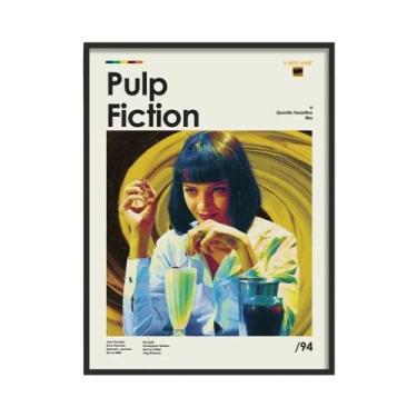 Imagem de Impressão Em Tela De Horror Pulp Fiction Whiplash, Pôster De Filme Pop