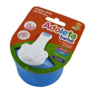 Imagem de Porta Leite Em Pó 300ml - Adoleta Baby - Azul / Rosa, Azul