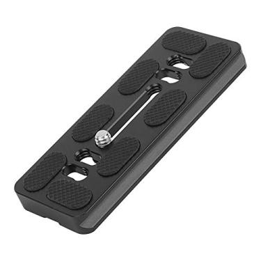 Imagem de Placa de liberação rápida de liga de alumínio com acessório de parafuso de 1/4in para arca montagem ballhead profissional CNC CNC Durável Câmera leve de tripé de tripé rápido (100mm)