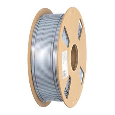 Imagem de Filamento de impressora 3D PLA prata seda 1,75 mm 1 kg 1 kg brilhante brilho sedoso roxo preto vermelho cobre material de impressão prata metálica sedosa