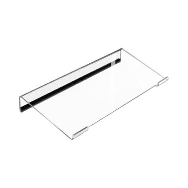 Imagem de BaotyJie Suporte para teclado de computador, suporte para teclado, acrílico durável, elevador profissional para de PC, mesa, levantador de para desktop, Transparente, 29.97 X 12.95 Cm X