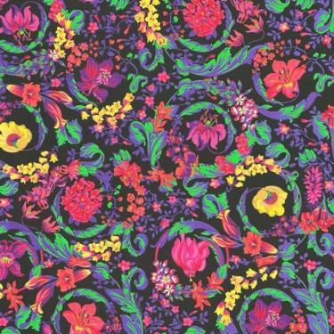 Imagem de Papel De Parede Versace V Floral Colorido 387061