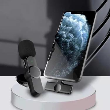 Imagem de Microfone Lapela Sem Fio Compatível com Android USB Tipo-C, Redução de Ruídos, Alto Alcance - Ideal para Gravações, Transmissões ao vivo, Podcast, Conferências e Entrevistas
