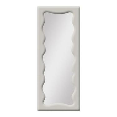 Imagem de Espelho de Chão Viena Veludo 67cm X 180cm Off White - In House Decor