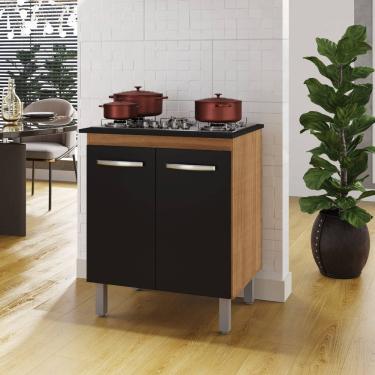 Imagem de Balcão Para Cooktop Jade 5 Bocas - Savana/Preto