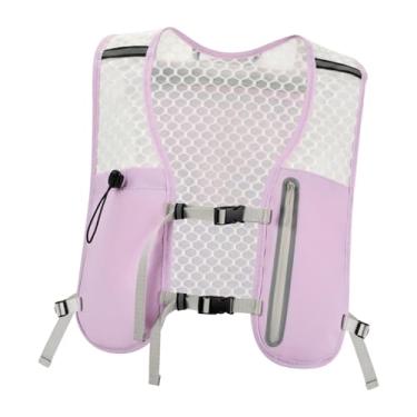 Imagem de oshhni Colete de hidratação para corrida, mochila para corredor, colete de hidratação leve e portátil, mochila para corrida, ciclismo, Roxo