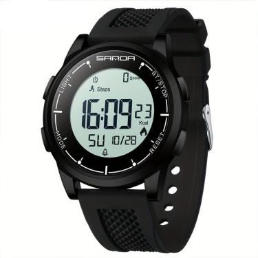 Imagem de Relógio Masculino Multifuncional Mostrador Digital Design Esportivo Moderno Impermeavel