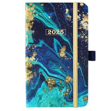 Imagem de Journaltastic Agenda de bolso/calendário 2024 – agenda de bolso semanal e mensal 2024, janeiro de 2024 a dezembro de 2024, 16 x 9,7 cm, agenda de bolso para bolsa, porta-canetas, bolso interno, fecho