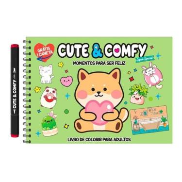 Imagem de Cute & Comfy Super Special - Livro De Colorir Adulto - Momentos Para Ser Feliz