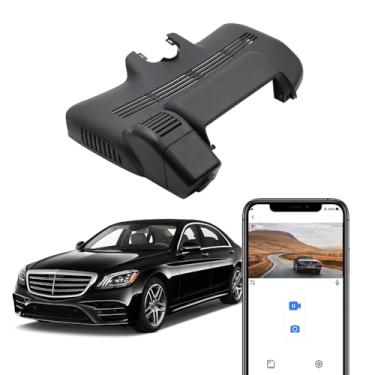 Imagem de Fitcamx Câmera veicular 4K para Mercedes-Benz S-Class S400 S450 S550 S550e S560 S560e S600 Sedan Coupe Hybrid (HD2-6138/W221), aparência de fábrica OEM, gravação em loop, WiFi e aplicativo, G-Sensor