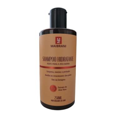 Imagem de MAIBRANI Shampoo Hidratante para Barba com Aloe Vera, 250ml, Limpeza e Proteção