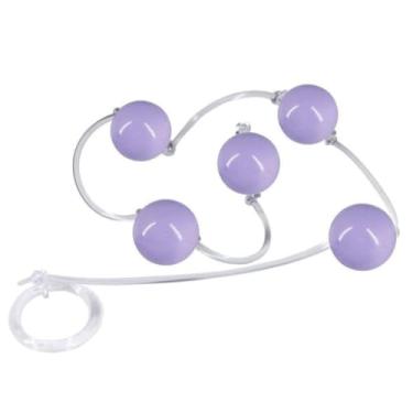 Imagem de Bolinha Tailandesa G Em Acrílico Com Fio Em Silicone Acessório Íntimo para Orgasmos BT003-G (ROXO)