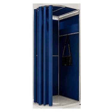 Imagem de Loja de roupas simples, provador, loja de roupas, provador, vestiário dobrável com cortina de sombreamento, proteção temporária de privacidade para boutiques, escritório, vestiário portátil