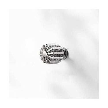 Imagem de Puxador de armário puxador de mesa de cabeceira maçanetas de diamante puxador de gaveta de móveis orifício único acessórios de decoração maçaneta de armário puxadores de gaveta