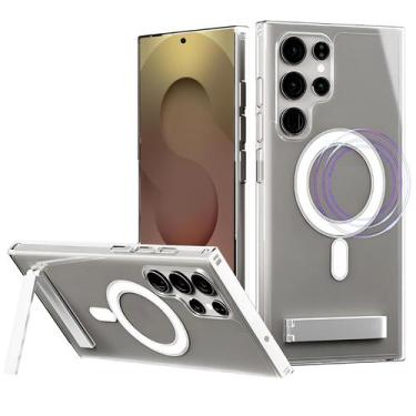 Imagem de Capa Eorkvr Clear Magnetic com suporte para Samsung S25 Ultra