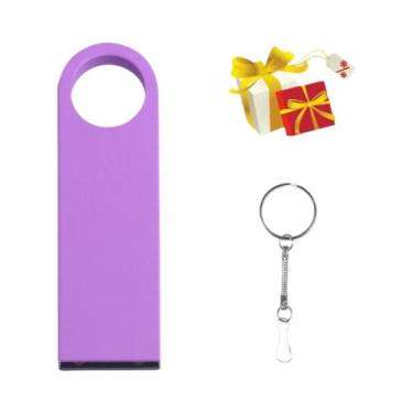Imagem de Pen Drive USB De Metal Colorido Com Chaveiro, Memória De 128GB, 64GB, 