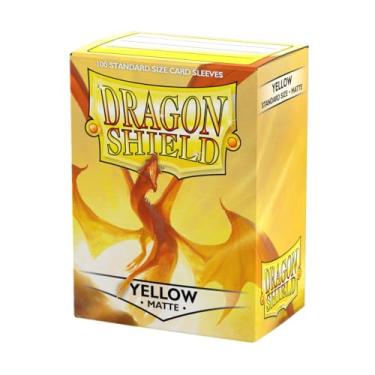 Imagem de Dragon Shield Matte Yellow Standard Size 100 ct Card Sleeves Individual Pack