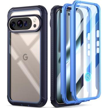 Imagem de Poetic Capa Guardian para Google Pixel 10 Pro XL 5G, protetor de tela integrado [funciona com ID de impressão digital], [2 molduras frontais] [carregamento sem fio] capa transparente resistente à