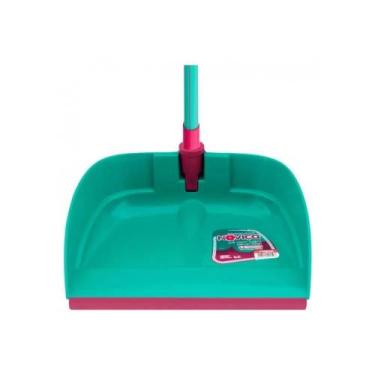 Imagem de Pá de Lixo Noviça Jeitosa Dobravel Bettanin c/ Cabo, Verde Água
