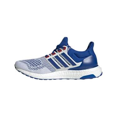 Imagem de adidas Tênis adulto unissex Ultraboost 1.0, Branco/Team Royal Blue/Team Collegiate Red, 11.5 Women/10.5 Men