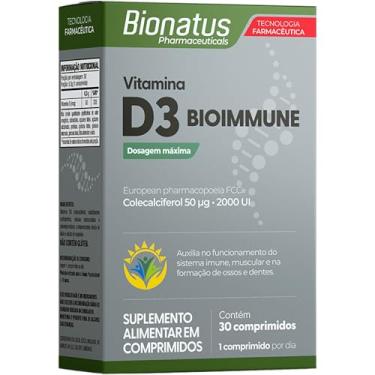 Imagem de Bionatus, Vitamina D3 Bioimmune, Suplemento alimentar, Vita D3 2.000UI, 30 cápsulas • 30 doses, Cinza