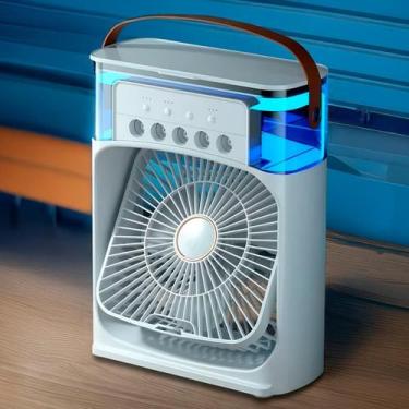 Imagem de Mini Ventilador Climatizador Usb Silencioso Portátil Água - Relet
