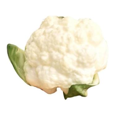 Imagem de IEUDNS Exposição realista de vegetais artificiais, adereço fotográfico, simulação de vegetais de brócolis para festa na cozinha, Brócolis Branco