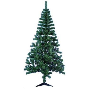 Imagem de Árvore de Natal Verde Premium, 150cm de Altura, 500 Galhos, Base de Metal, Decoração Natalina