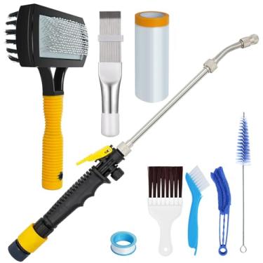 Imagem de Aufind 7 peças diferentes kit de limpeza de barbatana de ar condicionado, condensador de escova, limpador de bobina AC, refrigerador, limpador de barbatana, evaporador, ferramenta de limpeza de reparo